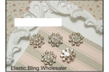 Bling Snowflake S-B, Flat Back, Pack of 5 (2.5cm)